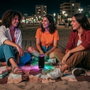 SPC Orbital Glow Altavoz Bluetooth 25W Portátil, 20h Batería, Resistente al Agua IPX6, Sonido Estéreo TWS, Luces LED Sincronizadas, Modelo 4435N